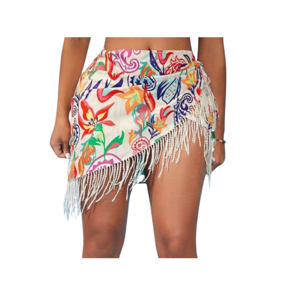 Western Fringe Wrap Skirt
